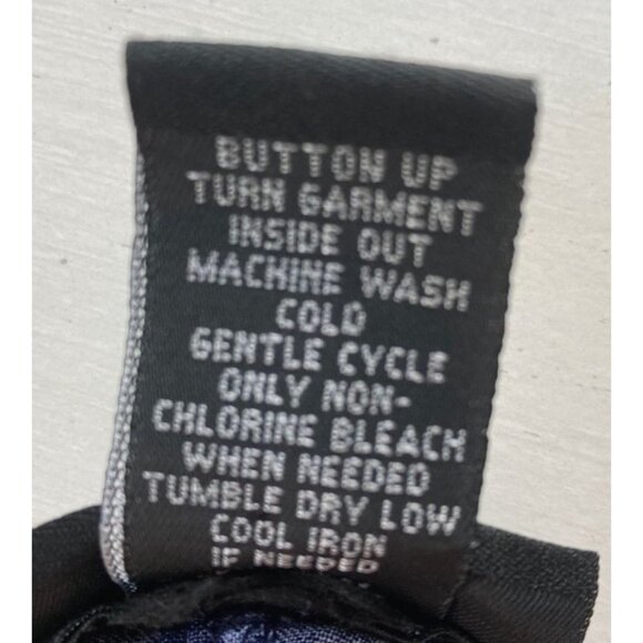 Lane Bryant Indigo Tribal Pattern Blouse 26/28 - Picture 9 of 9